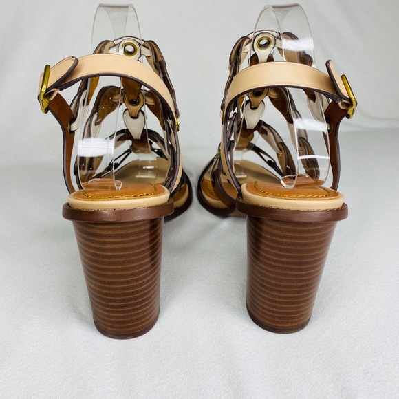 Coach G2075 Mid Heel Sandal with Coach Link - Picture 7 of 11